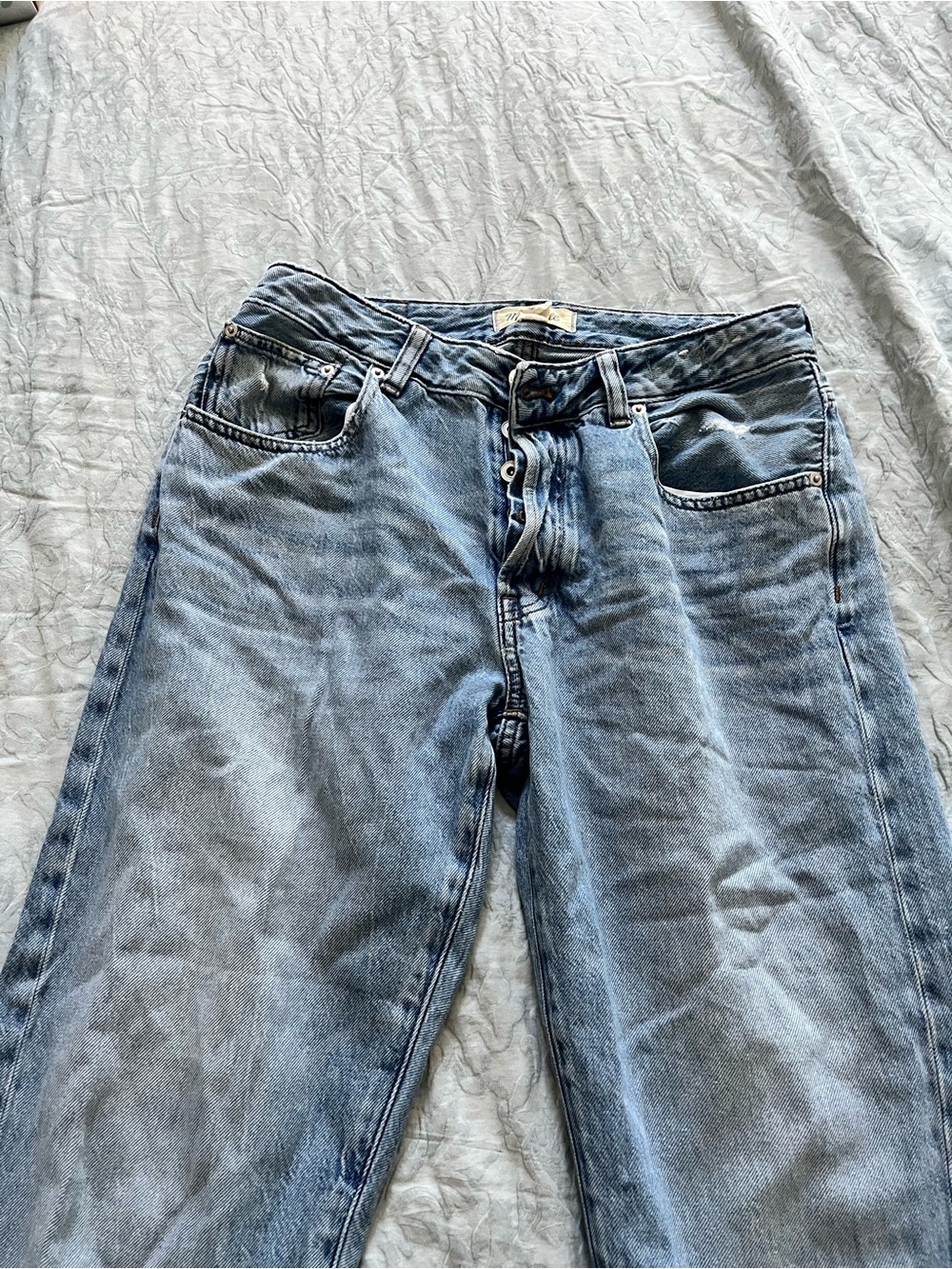 Madewell dean air denkm Classic Light Blue straight leg Jeans